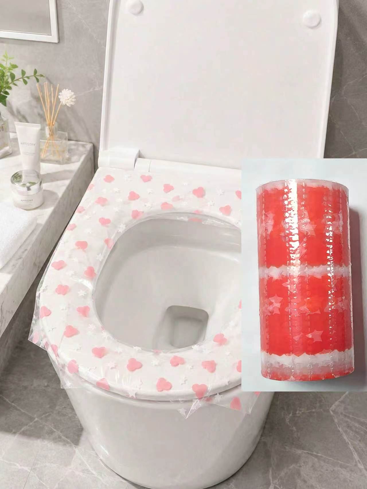 Bathroom Home Improvement - 133 шт./рулон одноразовых накладок на унитаз,