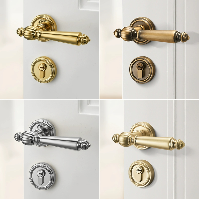 Home Bathroom Lock - Роскошный бесшумный дверной замок с ключами,