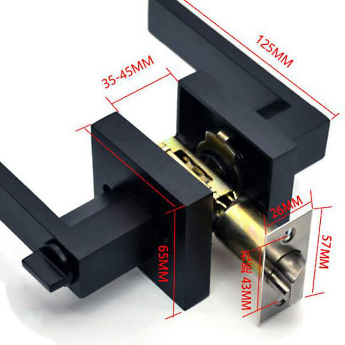Черная дверная ручка, дверная  – обзор и цена Home Bathroom Lock