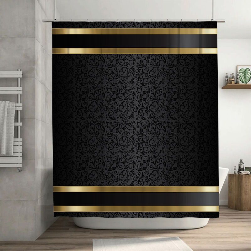 Роскошный черный и золотой наб – обзор и цена Zara Home Bathroom Mat